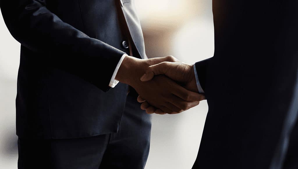 Business handshake