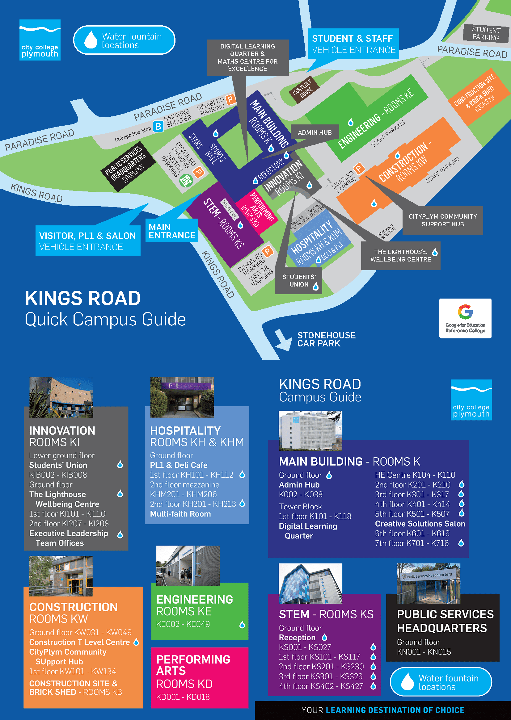 Campus Water Locations City College Plymouth campus-water-locations-city-college-plymouth